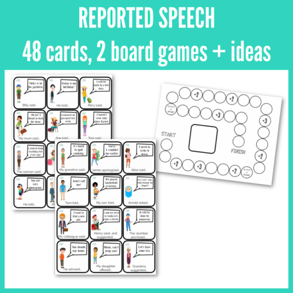 Reported Speech - karty - pdf