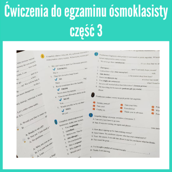 Ćwiczenia do egzaminu ósmoklasisty część 3 (pdf)