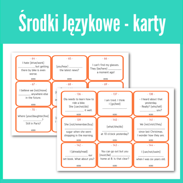 Środki językowe - karty (pdf)