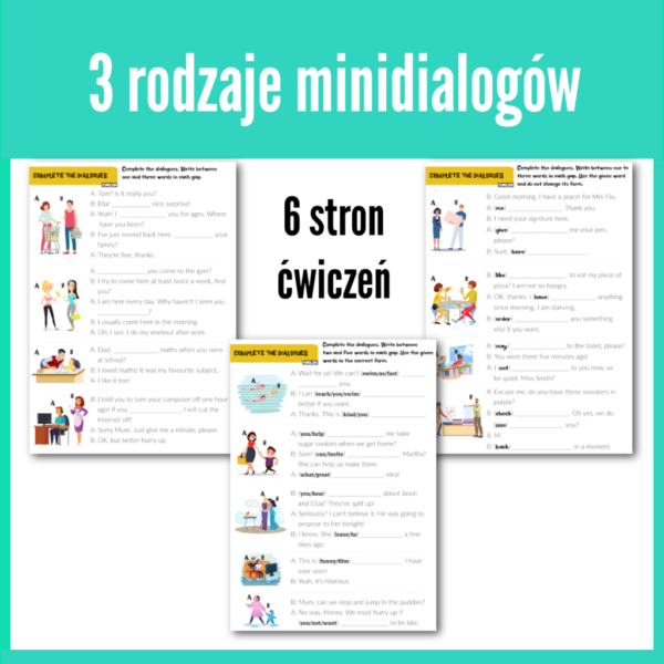 Trzy rodzaje minidialogów