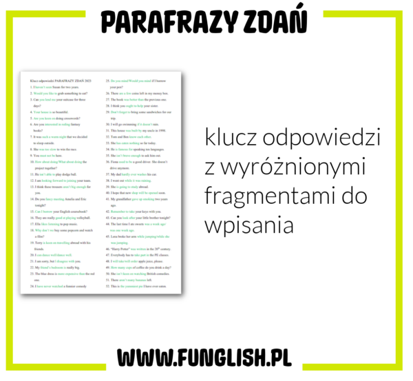 Parafrazy zdań (pdf) - obrazek 3
